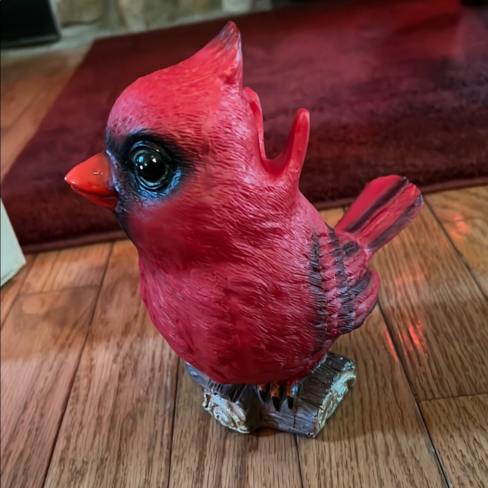 Red Cardinal Bird Figurine